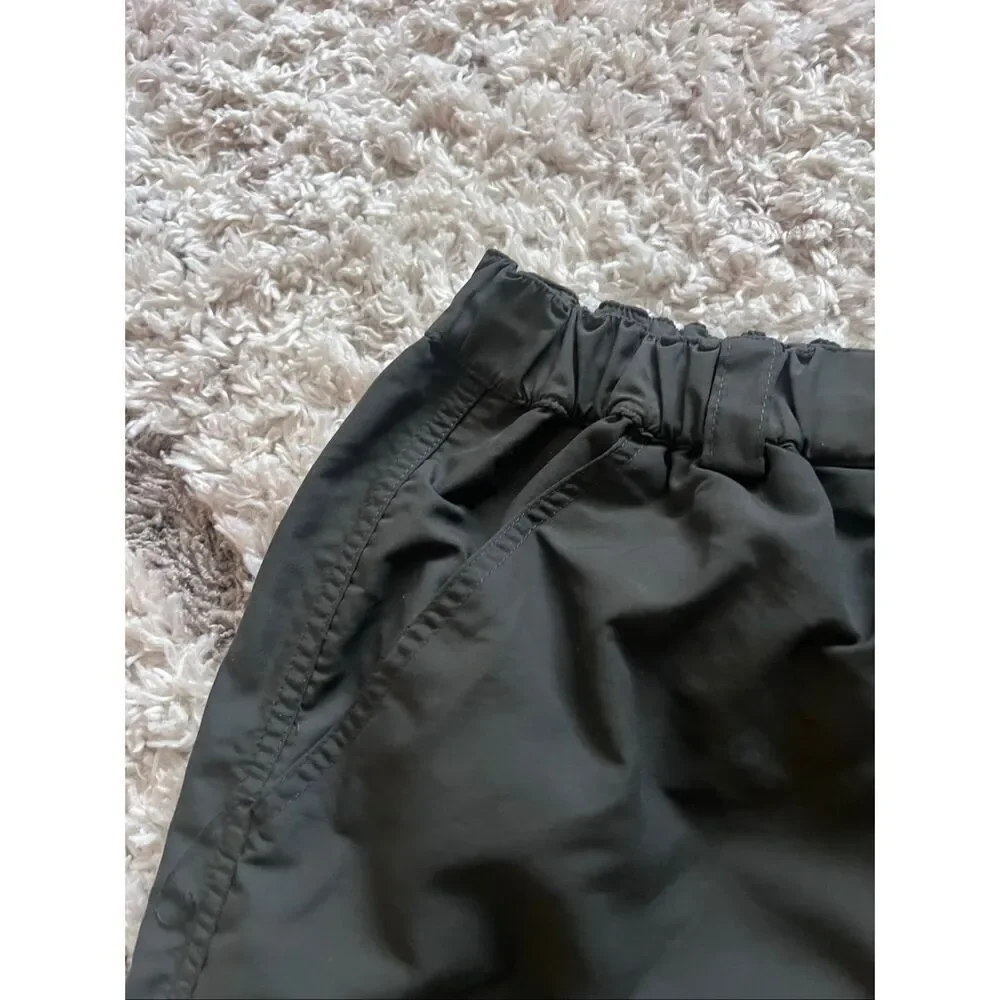 North Face Paramount Peak Cargo Short Men Charcoal Green Elastic Waist Nylon siz